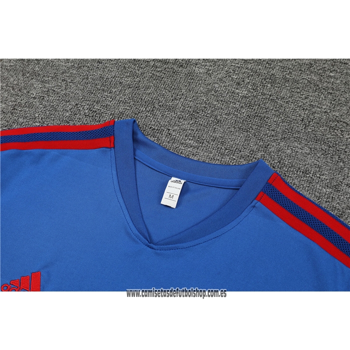 Chandal del Lyon 22-23 Manga Corta Azul - Pantalon Corto